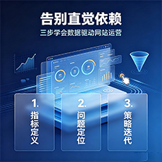 眉山建站-告别直觉依赖：三步学会数据驱动网站运营