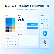 眉山建站-网站UI设计：如何用视觉语言传递品牌信任感